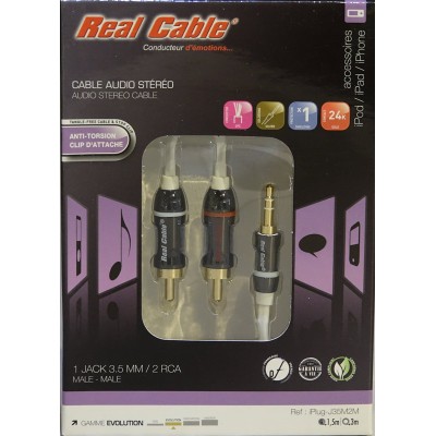 Câble haute fidélité iPlug Jack/RCA de 1M50