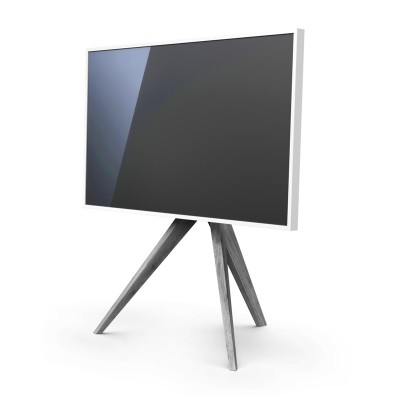 Support ART AX pour TV bois gris côté